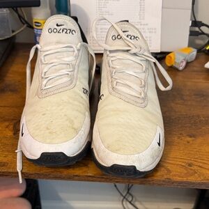 Nike White and Black golf shoes Athletic Shoes